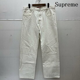 シュプリーム Regular Jean ボタンフライ ホワイト デニム パンツ メンズ 34インチ ISItems【USED】【古着】【中古】50163627