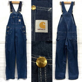 カーハート デニム オーバーオール つなぎ フェード メンズ - ISItems【USED】【古着】【中古】50163706