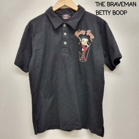 USED古着 THE BRAVEMAN×BETTYBOOP コラボ 半袖ポロシャツ bbb-2321 メンズ L ISItems【USED】【古着】【中古】50163822