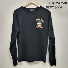 USED古着 THE BRAVE MAN　BETTYBOOP コラボ ブラック 長T ベティちゃん メンズ S ISItems【USED】【古着】【中古】50163824