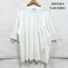 フィットミハラヤスヒロ 半袖 ドロップショルダー 無地 Tシャツ サイドスリット ポケット メンズ 48 ISItems【USED】【古着】【中古】50163893