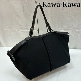 カワカワ ウェット レザー ベルト ハンドル ジップ トートバッグ 大容量 A4収納 レディース - ISItems【USED】【古着】【中古】50165341