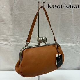 カワカワ がま口 3WAY レザー クラッチ ハンド ショルダー バッグ タグ付き レディース - ISItems【USED】【古着】【中古】50165354