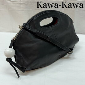 カワカワ 2WAY レザー 手持ち ハンドバッグ 斜め掛け ショルダーバッグ レディース - ISItems【USED】【古着】【中古】50165356