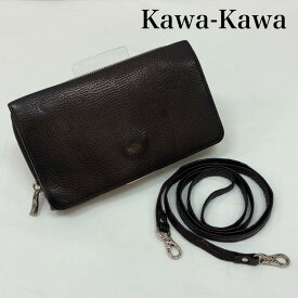 カワカワ ストラップ付き 斜め掛け ウォレット バッグ レザー 長財布 レディース - ISItems【USED】【古着】【中古】50165380
