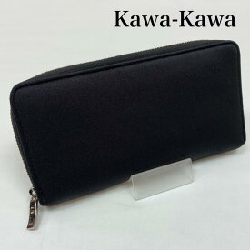 カワカワ ウェット ラウンドファスナー 内側 レザー 長財布 レディース - ISItems【USED】【古着】【中古】50165381