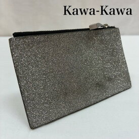 カワカワ ラメ コーティング レザー カードケース パスケース ジップポケット レディース - ISItems【USED】【古着】【中古】50165392