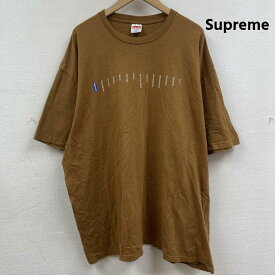 シュプリーム 23ss Location Tee Light Brown プリント Tシャツ カットソー メンズ XXL ISItems【USED】【古着】【中古】50165400