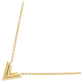 【10%OFF】 ルイヴィトン ネックレス エセンシャル V ペンダント メタル GP ゴールド アクセサリー LOUIS VUITTON レディース モノグラム ロゴネックレス NECKLACE ブランド プレゼント