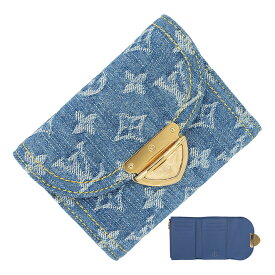 【新品】 ルイヴィトン 三つ折り財布 ポルトフォイユ ヴィクトリーヌ LVリミックス モノグラム デニム レザー デニムブルー ルイヴィトン コンパクト財布 LOUIS VUITTON ルイヴィトン 財布 レディース メンズ コンパクトウォレット ミニウォレット ミニ財布 ブランド