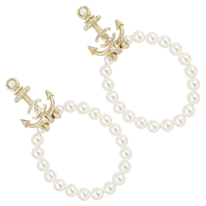 楽天市場】【美品】 シャネル ピアス ココマーク アンカーモチーフ CC  