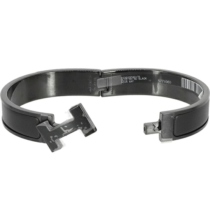 楽天市場】エルメス ブレスレット クリックHH ソーブラック 黒 メタル  