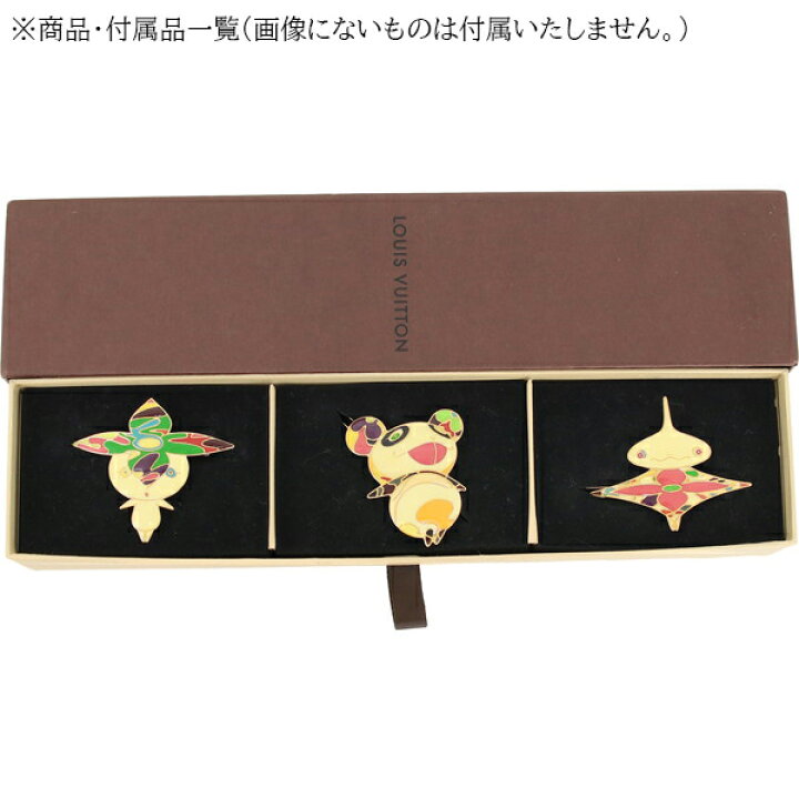 楽天市場】【未使用品】 ルイヴィトン ヘアピン 3点セット 村上隆  