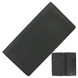 【5%OFF】 ルイヴィトン 長財布 小銭入れなし 札入れ ポルトフォイユ ロン タイガ ブラック 黒 二つ折り長財布 LOUIS VUITTON ルイヴィトン 財布 メンズ 二つ折り財布 お札入れ 長札入れ マチ有 ロングウォレット ブランド