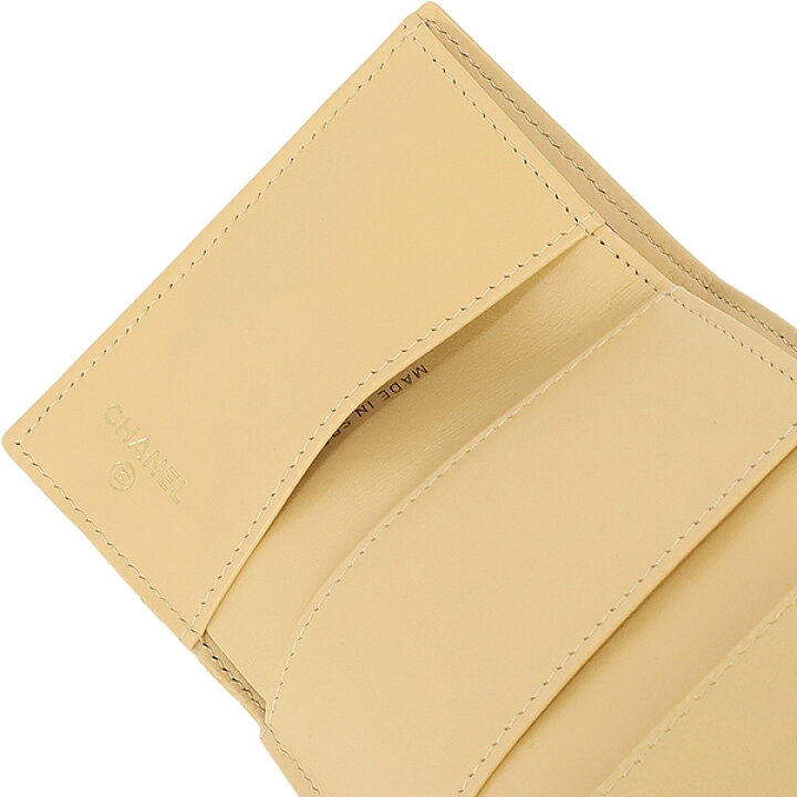 楽天市場】【新品】 シャネル 三つ折り財布 スモール フラップ  