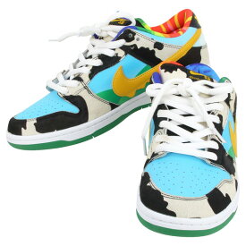 ナイキ SB ダンク ロー BEN & JERRY'S US10サイズ 約28センチ スニーカー メンズ ローカット ハラコ カーフレザー マルチカラー 靴 NIKE SB DUNK LOW エスビー ベン＆ジェリーズ コラボ チャンキーダンキー CHUNKY DUNKY 本革 シューズ ブランド 限定品 未使用品