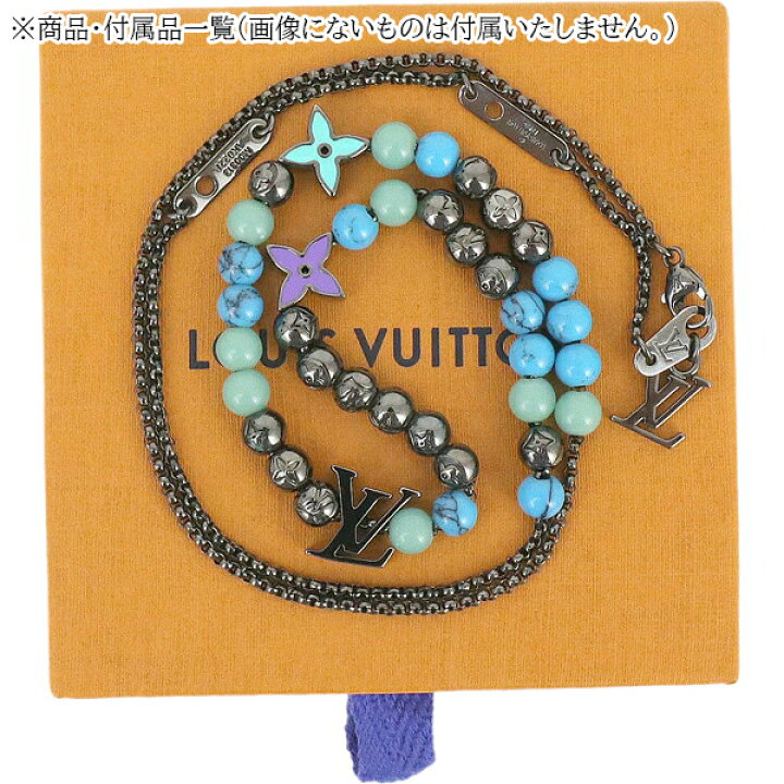 楽天市場】【10%OFF】 ルイヴィトン ネックレス コリエ LV ビーズ 