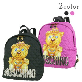 モスキーノ バックパック テディベア ナイロン キルティング モスキーノ リュックサック MOSCHINO リュック クマ レディース 軽い 軽量 マザーバッグ デイバッグ バック BAG ブランド プレゼント 新品 送料無料