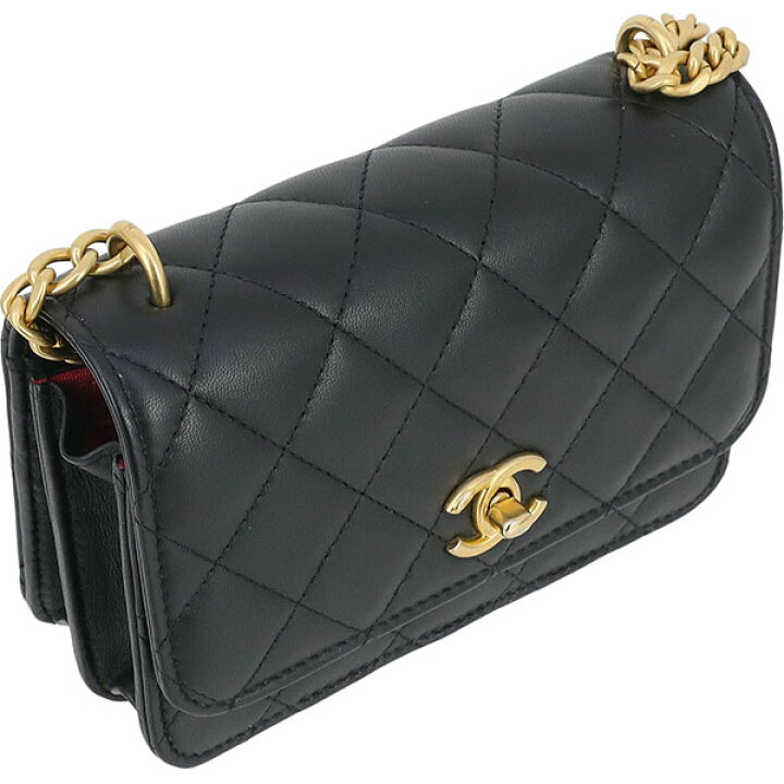 楽天市場】【5%OFF】 シャネル ミニチェーンウォレット マトラッセ  