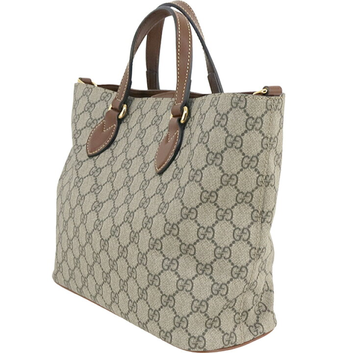 楽天市場】【5%OFF】 グッチ トートバッグ GG スプリーム レザー  