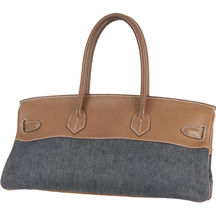 楽天市場】【美品】 エルメス ショルダーバーキン トワルジーン  