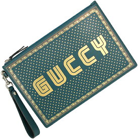 【5%OFF】 グッチ クラッチバッグ GUCCYロゴプリント カーフレザー グリーン 緑 ゴールド SEGAコラボ GUCCI メンズ レディース 本革 ミニバッグ ポシェット ハンドバッグ セカンドバッグ ファスナー ブランド プレゼント ハンドバック バック 母の日