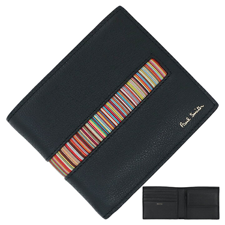 楽天市場】【10%OFF】 ポールスミス 二つ折り財布 マルチストライプ 