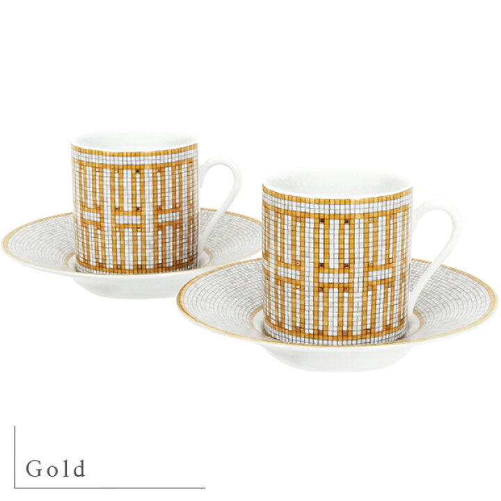 楽天市場】【新品】 エルメス コーヒーカップ & ソーサー ペア 