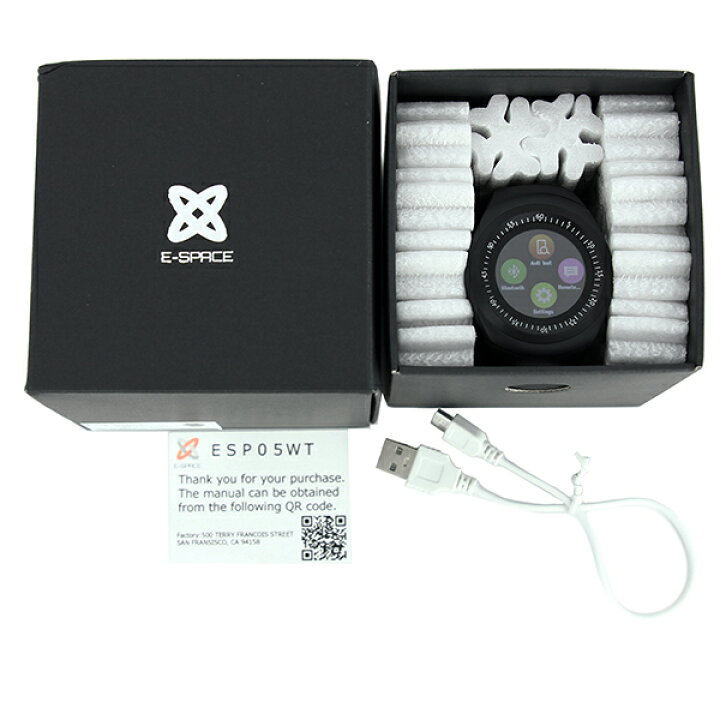 楽天市場】E-SPACE スマートウォッチ 40mm メンズ レディース 腕時計  