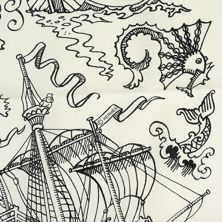 楽天市場】【新品】 エルメス ショール カレ ジェアン 140 船乗りの  