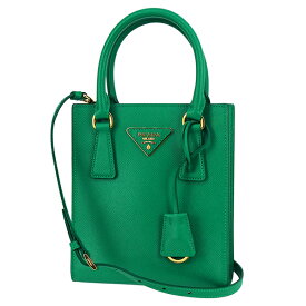 【5%OFF】 プラダ ショルダーバッグ 2WAYバッグ サフィアーノ ルクス レザー マンゴー グリーン 緑 プラダ ハンドバッグ PRADA プラダ トートバッグ レディース ミニバッグ 三角ロゴ ミニトート 本革 ブランド プレゼント 母の日