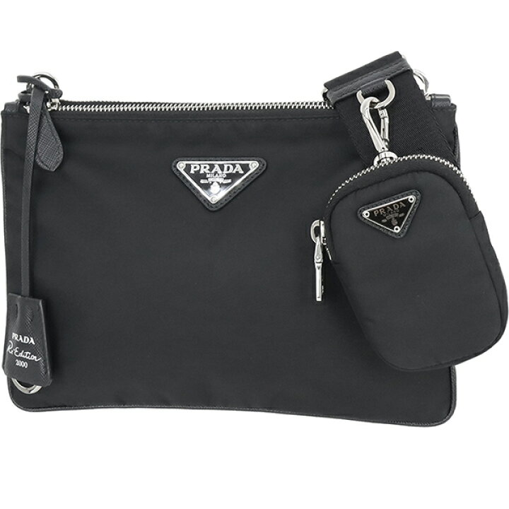 楽天市場】【10%OFF】 プラダ ショルダーバッグ ダブルジップ Re  