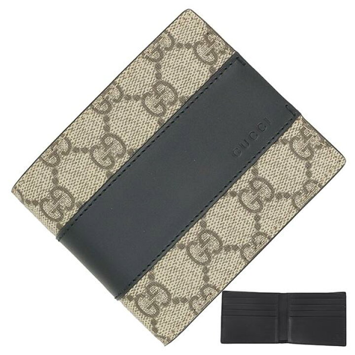 楽天市場】【新品】 グッチ 二つ折り財布 札入れ 小銭入れ無し  