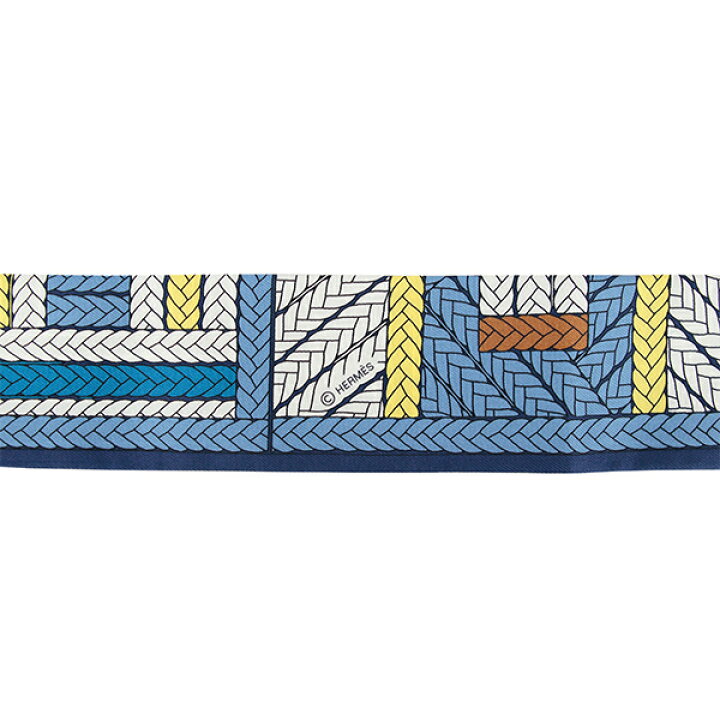 楽天市場】【15%OFF】 エルメス ツイリー トレスH シルク ブルー 