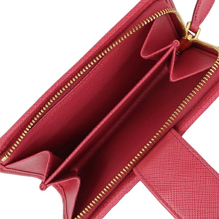 楽天市場】【新品】 プラダ 二つ折り財布 コンパクトウォレット L字  