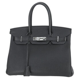 【美品】 エルメス バーキン 30 トゴ ブラック 黒 シルバー金具 エルメス ハンドバッグ ヴィンテージ HERMES エルメス ハンドバッグ レディース メンズ レザー 本革 Birkin 30cm ハンドバック バック HANDBAG BAG ブランド
