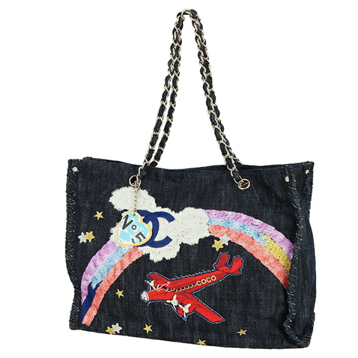 楽天市場】【超美品】 シャネル チェーントートバッグ 夜間飛行 
