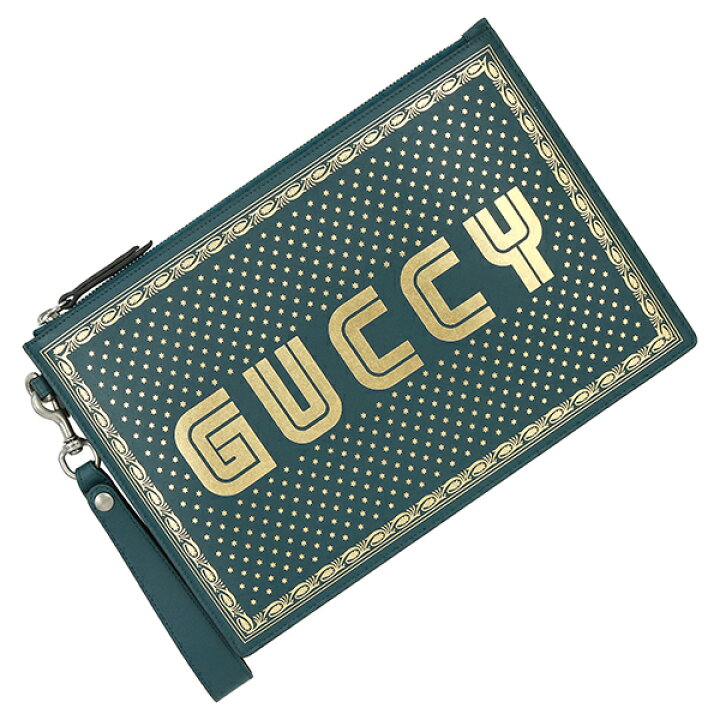 楽天市場】【新品】 グッチ クラッチバッグ GUCCYロゴプリント カーフ 