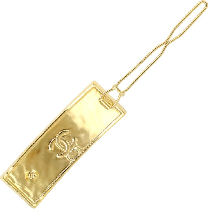 楽天市場】【5%OFF】 シャネル バレッタ CHANELロゴ GP レザー  