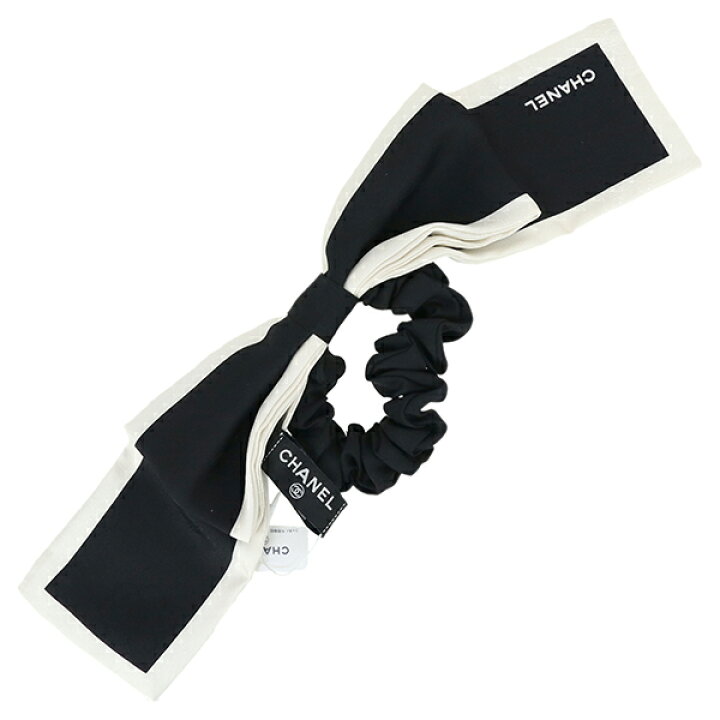 楽天市場】シャネル シュシュ リボン カメリア シルク ブラック  