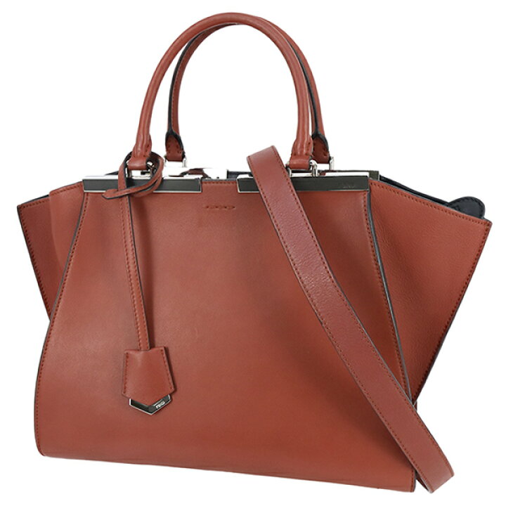楽天市場】【10%OFF】 フェンディ トロワジュール カーフレザー レッド  