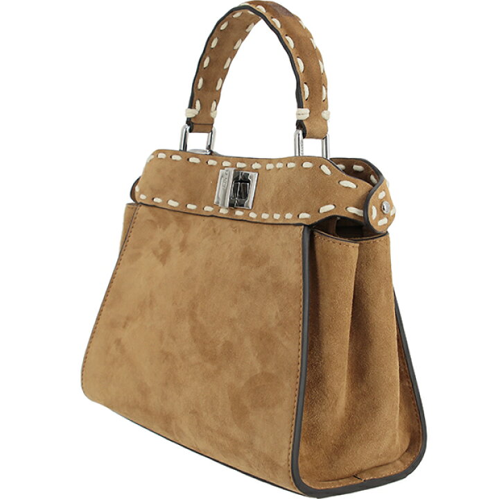 フェンディ ピーカブー ミニ セレリア スエード レザー ブラウン  