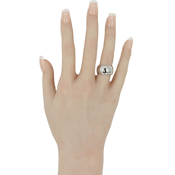 楽天市場】【5%OFF】 ブルガリ リング モノロゴ #51 約11号 K18WG 