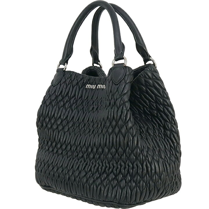 楽天市場】【美品】 ミュウミュウ 2WAYバッグ ナッパクリスタル  