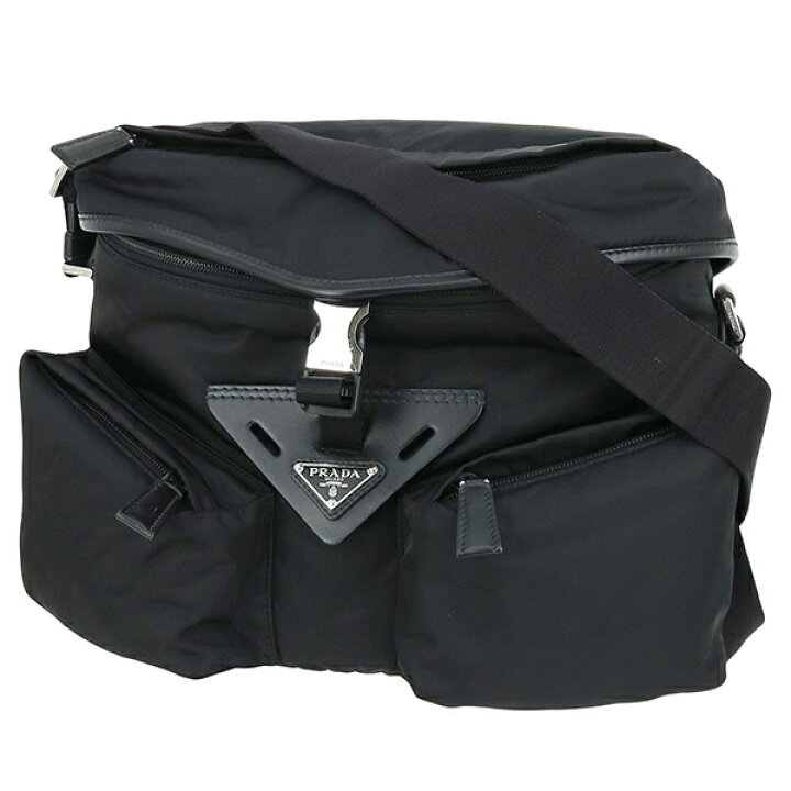 楽天市場】【5%OFF】 プラダ ショルダーバッグ リナイロン レザー 三角 