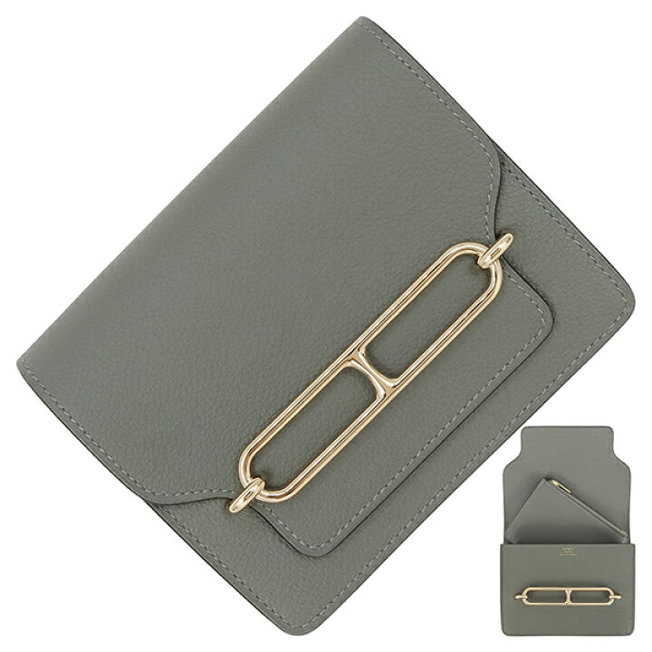 楽天市場】【5%OFF】 エルメス 二つ折り財布 ロウリス ルリ スリム 