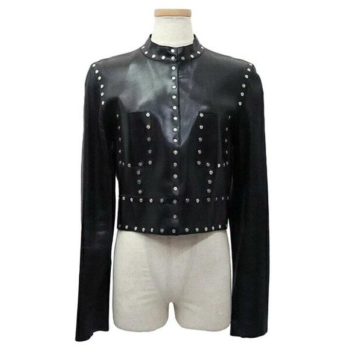 楽天市場】【20%OFF】 セリーヌ レザー ジャケット スタッズ 40 M  