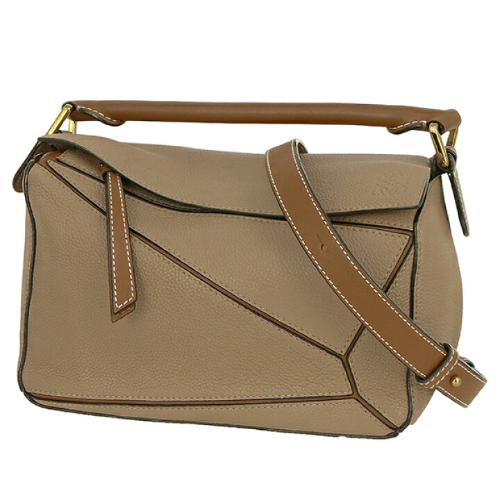 楽天市場】【超美品】 ロエベ パズル バッグ スモール ソフトグレイン  