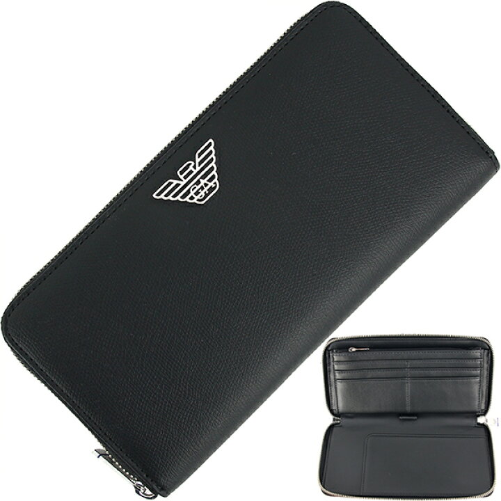 楽天市場】エンポリオ アルマーニ 長財布 メンズ ラウンドファスナー長  