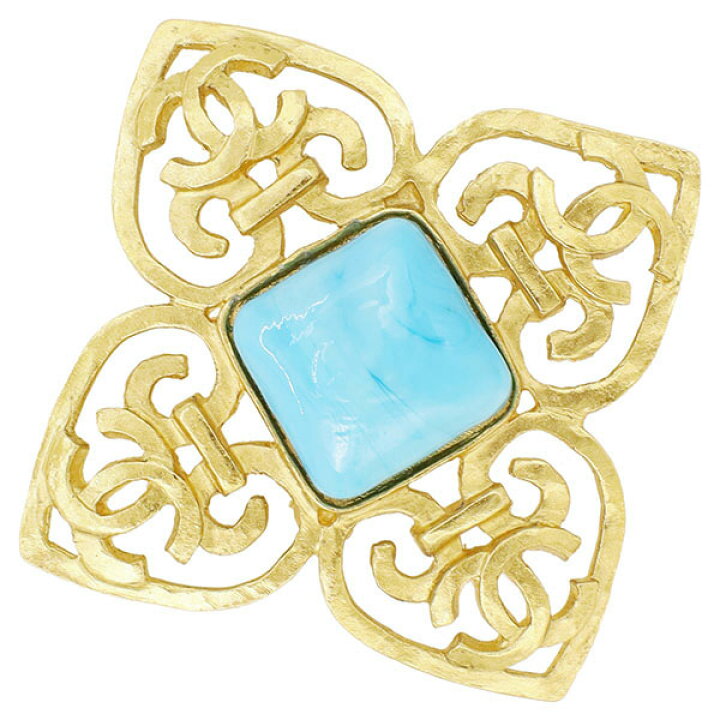 楽天市場】シャネル ブローチ ヴィンテージ カラーストーン ココマーク  